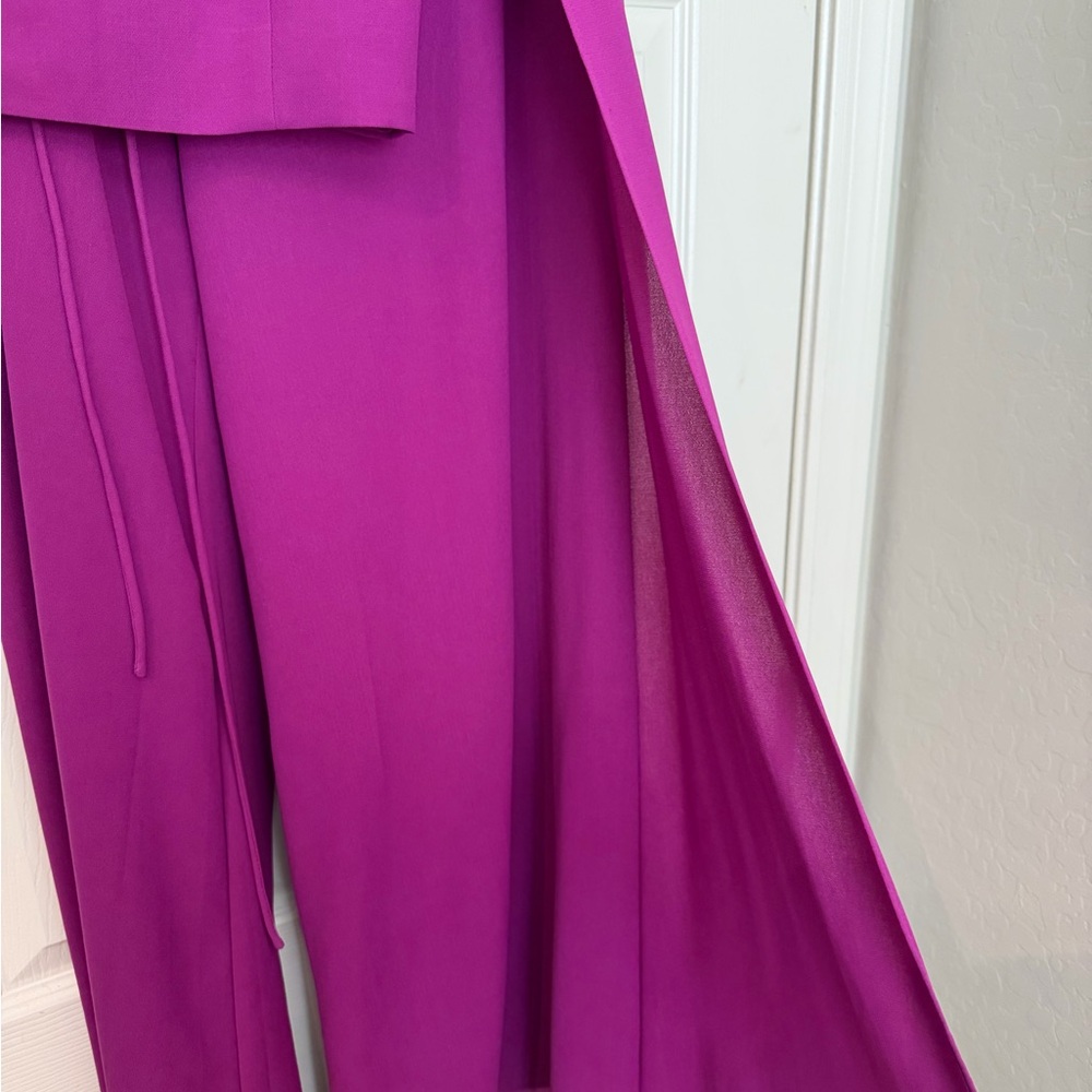 Lulu’s Out Tonight Magenta Two-Piece Jumpsuit Size M - Picture 7 of 8